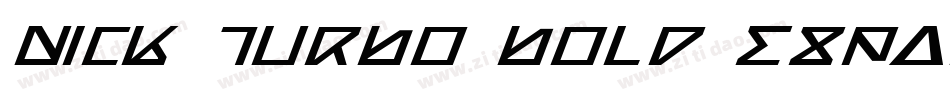 Nick Turbo Bold Expanded Italic字体转换